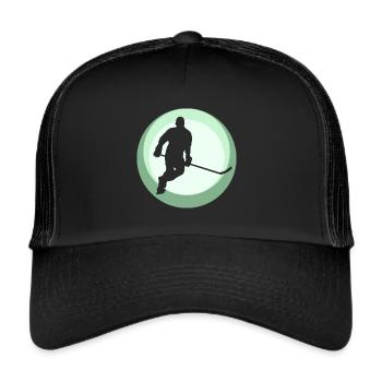 Hockey sur glace Joueurs de hockey sur glace - Casquette trucker  - noir/noir - Devant