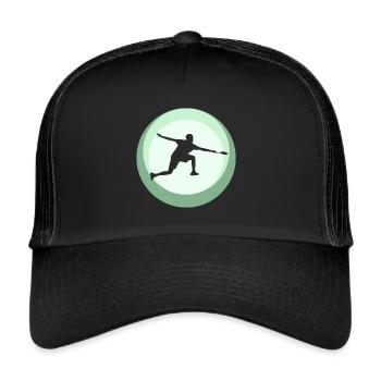 Badminton Drop Badminton Player - Casquette trucker  - noir/noir - Devant