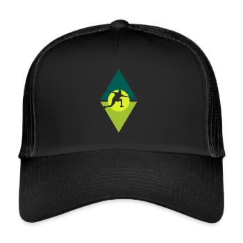 Badminton Badminton Player Clear - Trucker Cap - black/black - Front