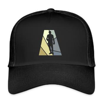 Boxer Gloves Boxing Match - Trucker Cap - black/black - Front