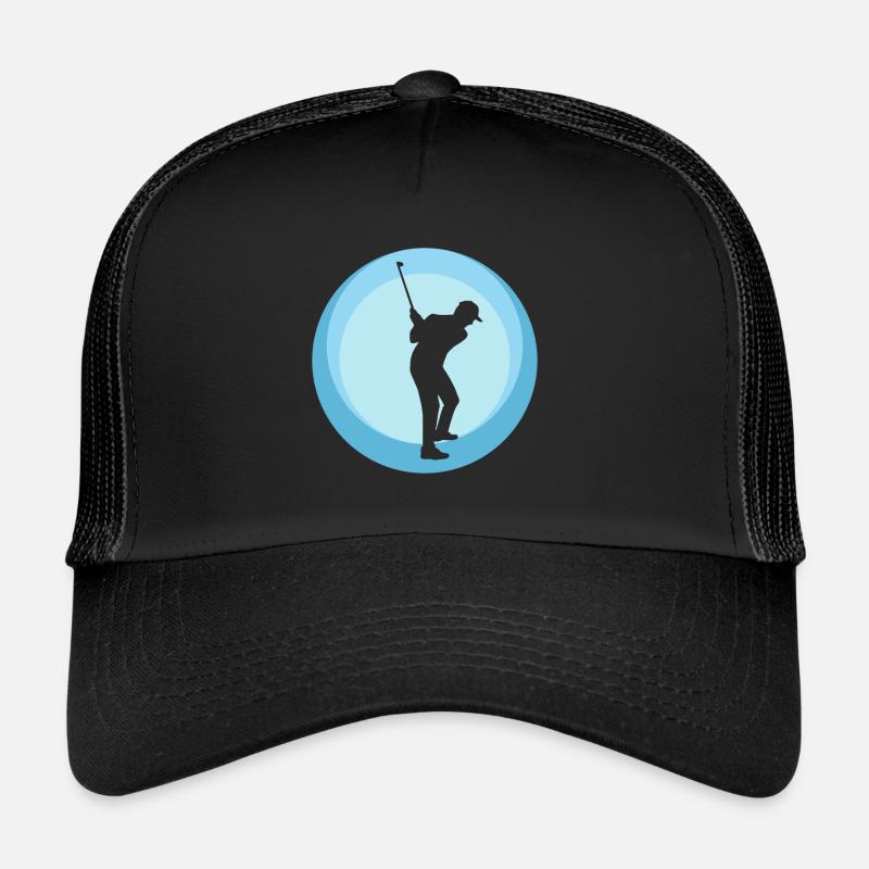 Golf Golfer Golfball Trucker Cap