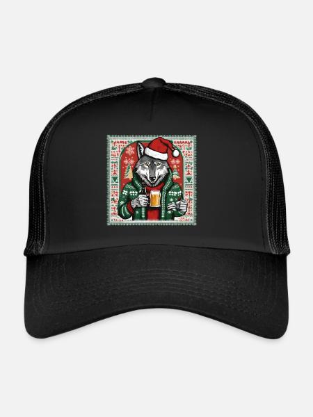 Wolf - Trucker Cap - Schwarz/Schwarz