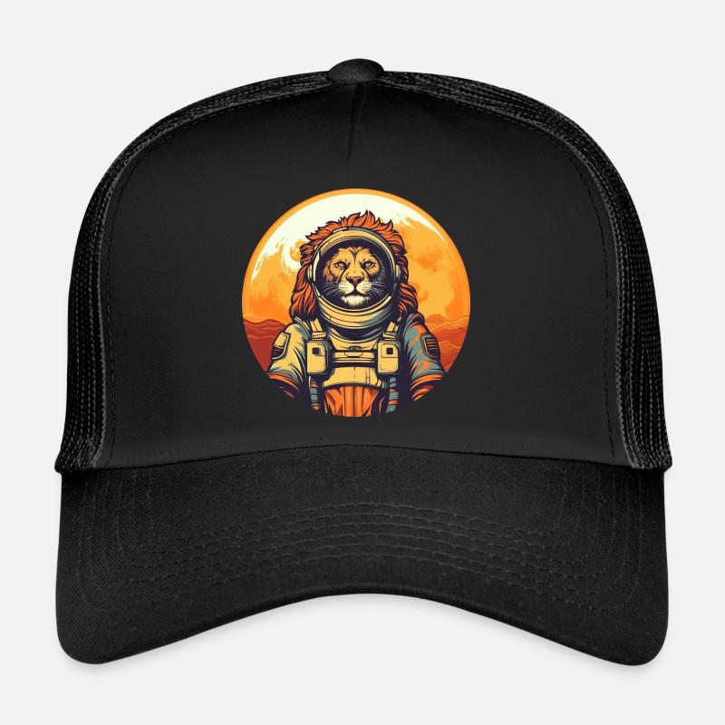 Lion dans l’espace Casquette trucker 