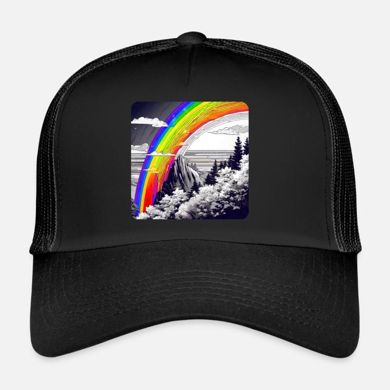 Regenbogen in der Natur Trucker Cap