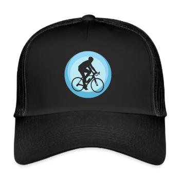 Bicycle Fahrradfahren - Trucker Cap - Schwarz/Schwarz - Vorne
