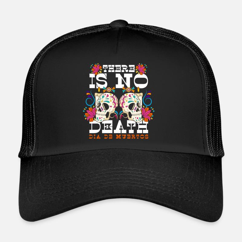 Feiertag Feier Mexikanisch Skelett Trucker Cap