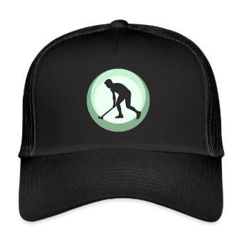 Field Hockey Stick Indoor Hockey - Trucker Cap - black/black - Front