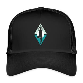 Mantra Yoga Sun Salutation - Trucker Cap - black/black - Front