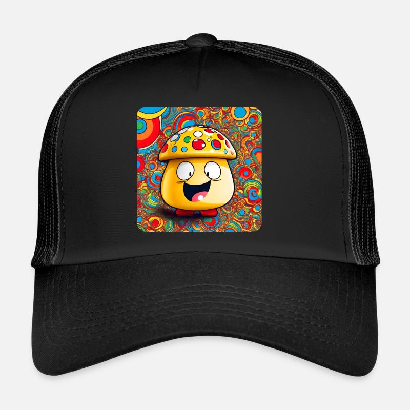 Funny Psychedelic Mushroom Trucker Cap