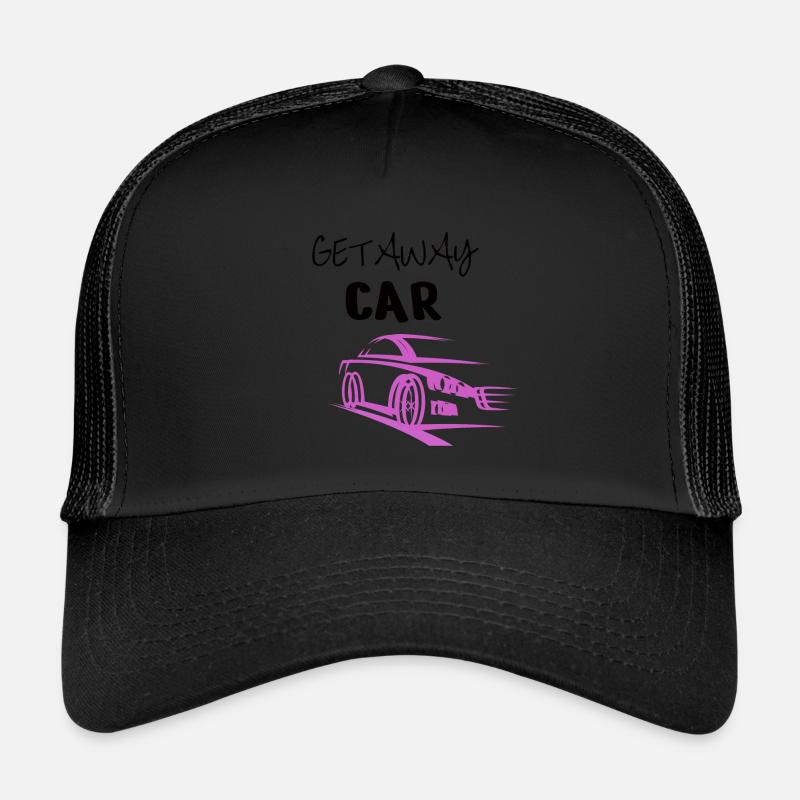 Fluchtauto - Trucker Cap - Schwarz/Schwarz