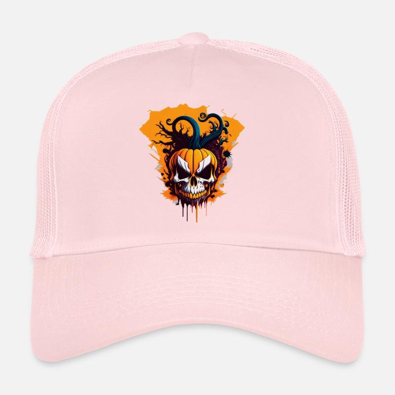 halloween citrouille macabre Casquette trucker 