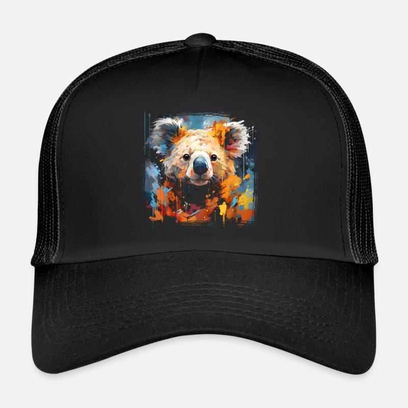 Graffiti Koala - Trucker Cap - black/black