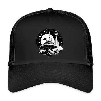 Space City 05 - Trucker Cap - black/black - Front