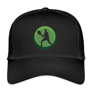 Tennis Tennis Rackets Tennis Players - Trucker Cap - black/black - Front