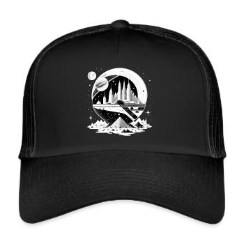 Space City 06 - Trucker Cap - black/black - Front