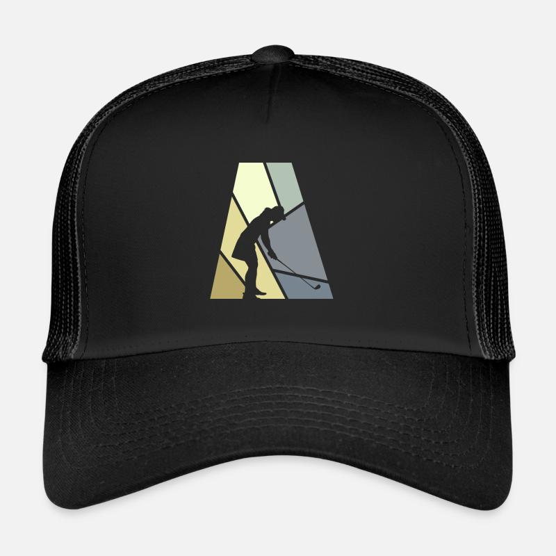 Golfer Putting Golfball Trucker Cap