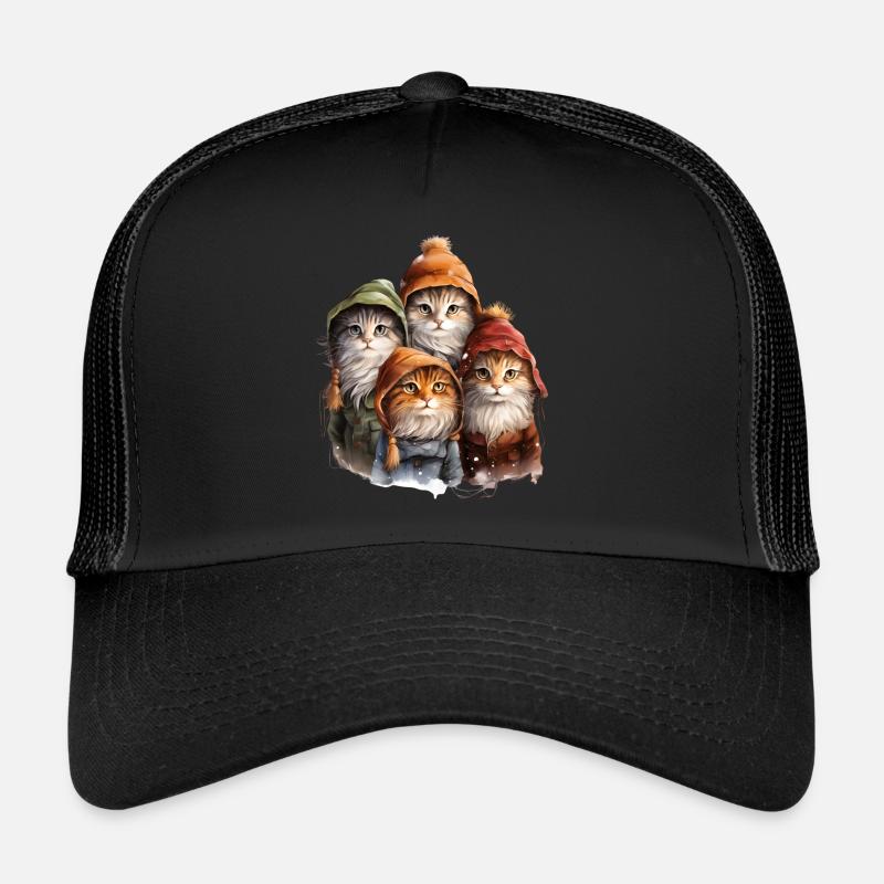4 chatons mignons Casquette trucker 