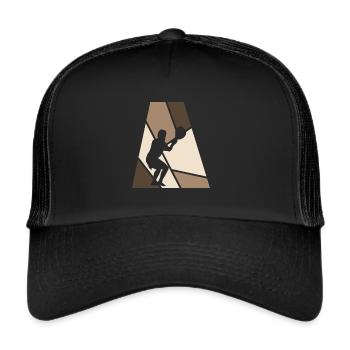 bâton de crosse au champ bâton de crosse - Casquette trucker  - noir/noir - Devant