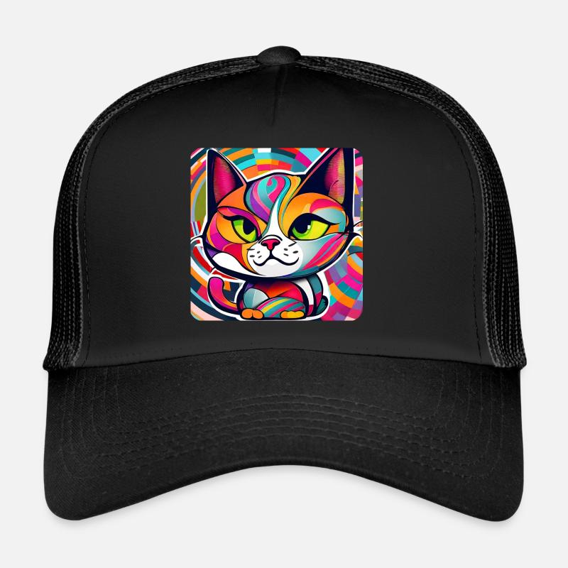 Chat dans le style graffiti Casquette trucker 