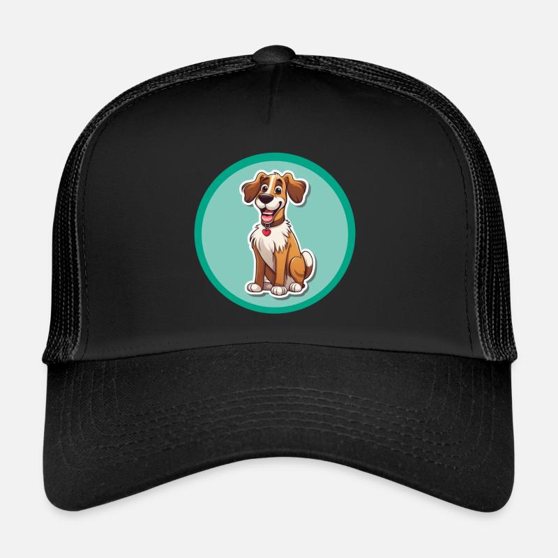 Dessin animé de chien 1 Casquette trucker 