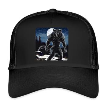 Scary Werewolf - Trucker Cap - black/black - Front