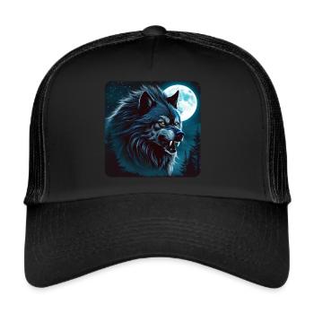 Big Bad Wild Wolf - Trucker Cap - black/black - Front