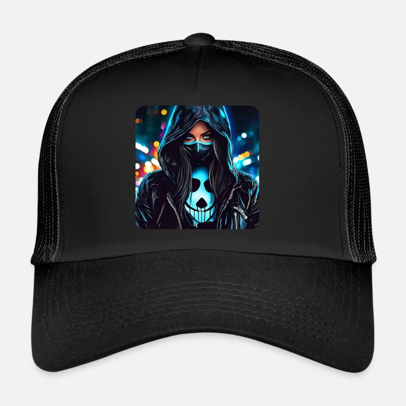 Cool Cybergoth Girl Trucker Cap