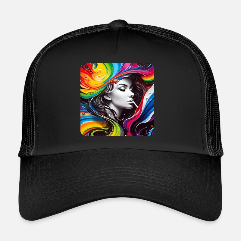Coole Graffiti Frau Trucker Cap
