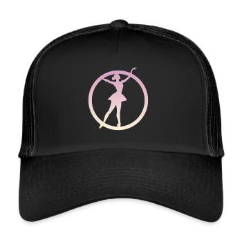 Ballerina Ballet Dancer Ballet Dancer - Trucker Cap - black/black - Front