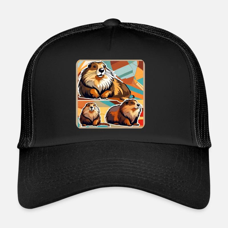 Marmottes mignonnes Casquette trucker 