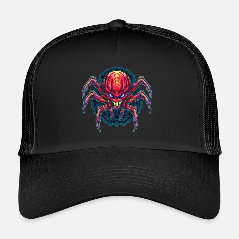 Buntes abstraktes Spinnen Design Spinnentiere Trucker Cap
