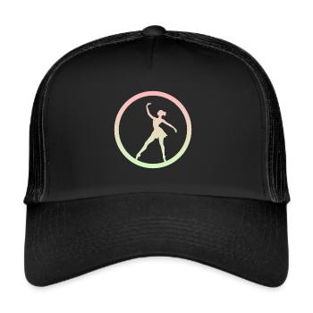 Ballerina Ballerina Ballet Dancer - Trucker Cap - black/black - Front