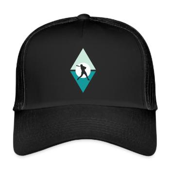 Softball Softball Bats Softball Players - Trucker Cap - black/black - Front