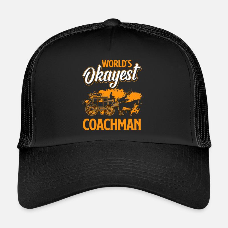 Travail de charretier de calèche Casquette trucker 