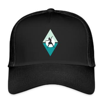 Ballet Swan Lake Opera - Trucker Cap - black/black - Front