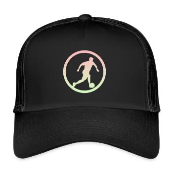 Ballon de plage Beach Soccer - Casquette trucker  - noir/noir - Devant