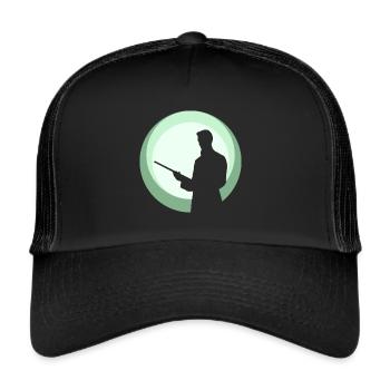 Billiard Player Billiard Ball Billiard Player - Trucker Cap - black/black - Front