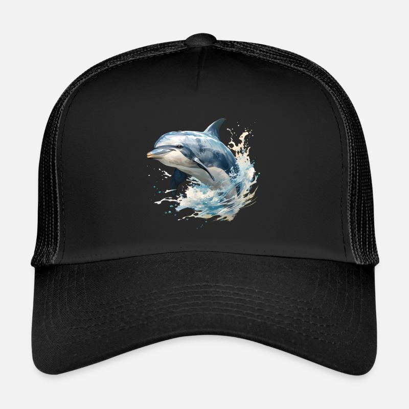 Leaping Dolphin Trucker Cap
