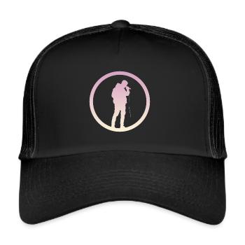 Beatboxer Beatboxing Djing - Trucker Cap - black/black - Front