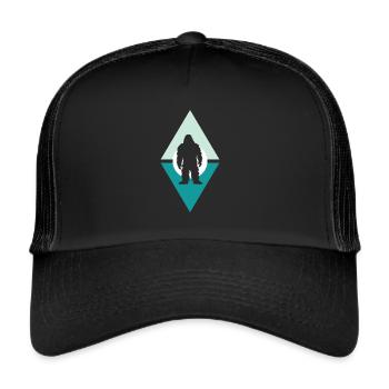 Yeti Big foot Lochness - Trucker Cap - black/black - Front