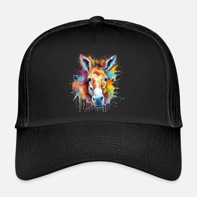 Esel - Trucker Cap - Schwarz/Schwarz