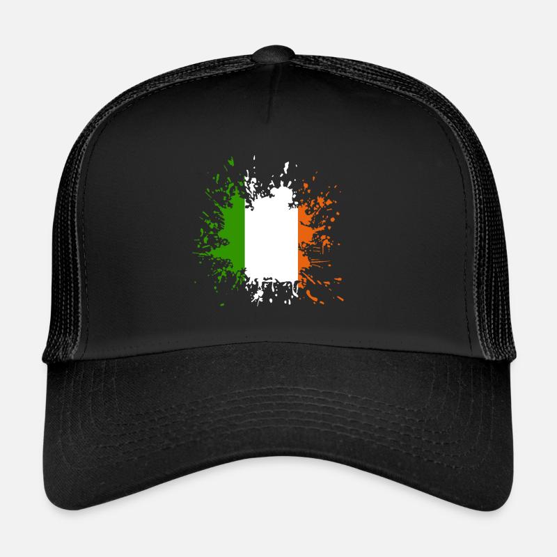 Ireland Irland - Trucker Cap - Schwarz/Schwarz