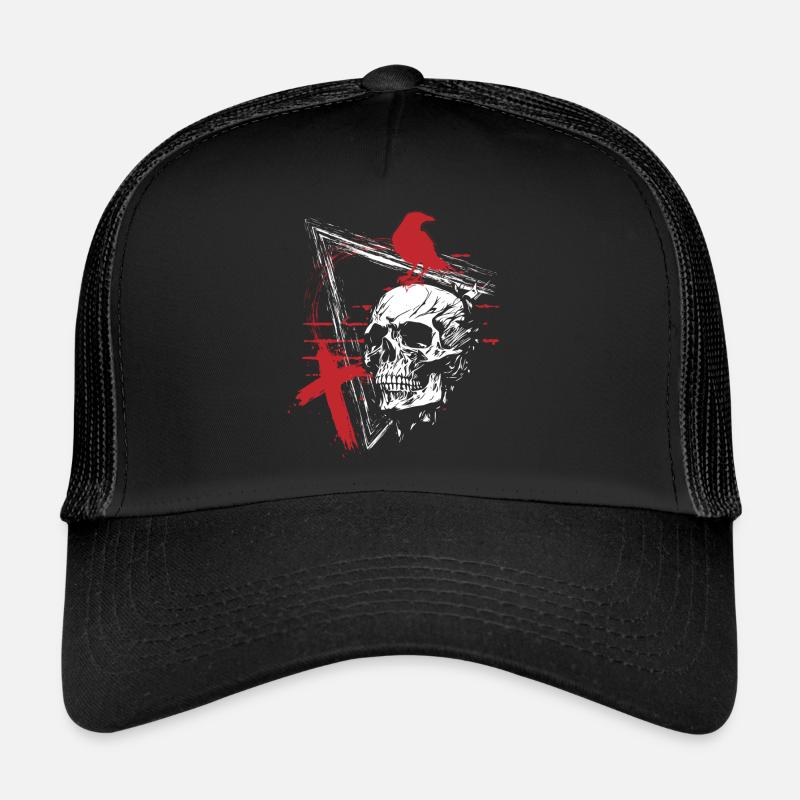 Style Polka Rabe Black - Trucker Cap - Schwarz/Schwarz
