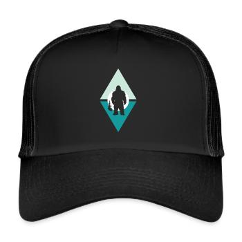 Yeti Lochness Bigfoot - Trucker Cap - black/black - Front