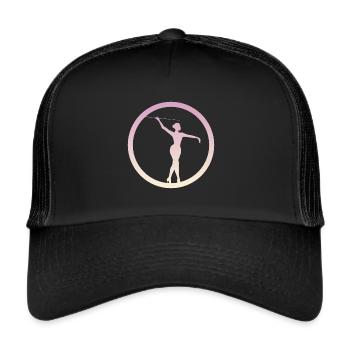 Bâton de danse Twirling bâton tournant - Casquette trucker  - noir/noir - Devant
