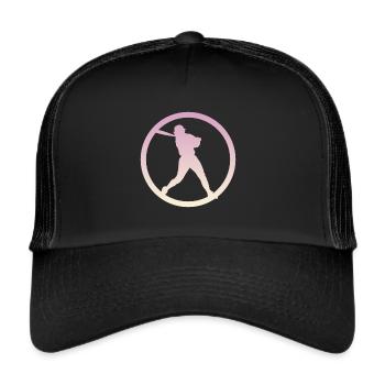 Pitcher Softball Softball Player - Trucker Cap - black/black - Front