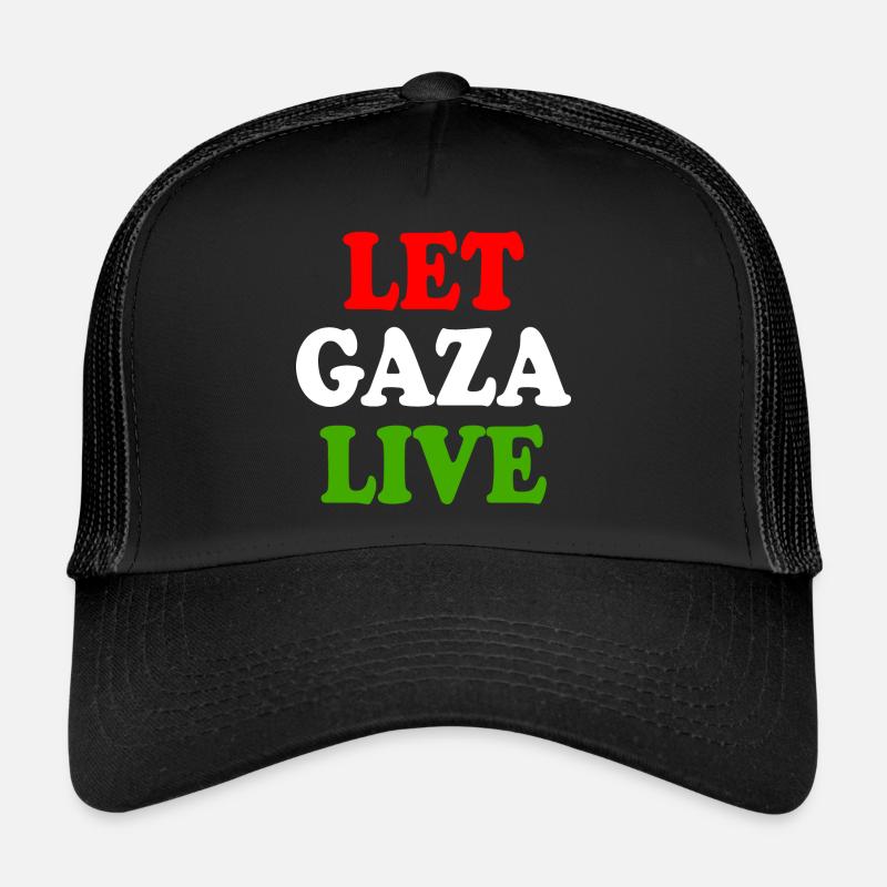 Let gaza live - Trucker Cap - black/black