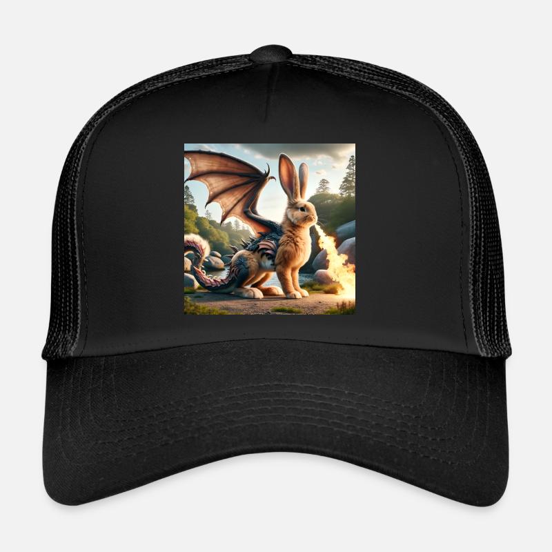 Feuerspeiender Hase Drache #07 Trucker Cap