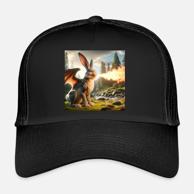 Feuerspeiender Hase Drache #08 Trucker Cap