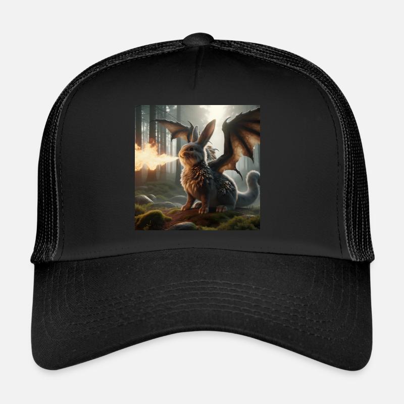 Dragon lapin cracheur de feu #06 Casquette trucker 